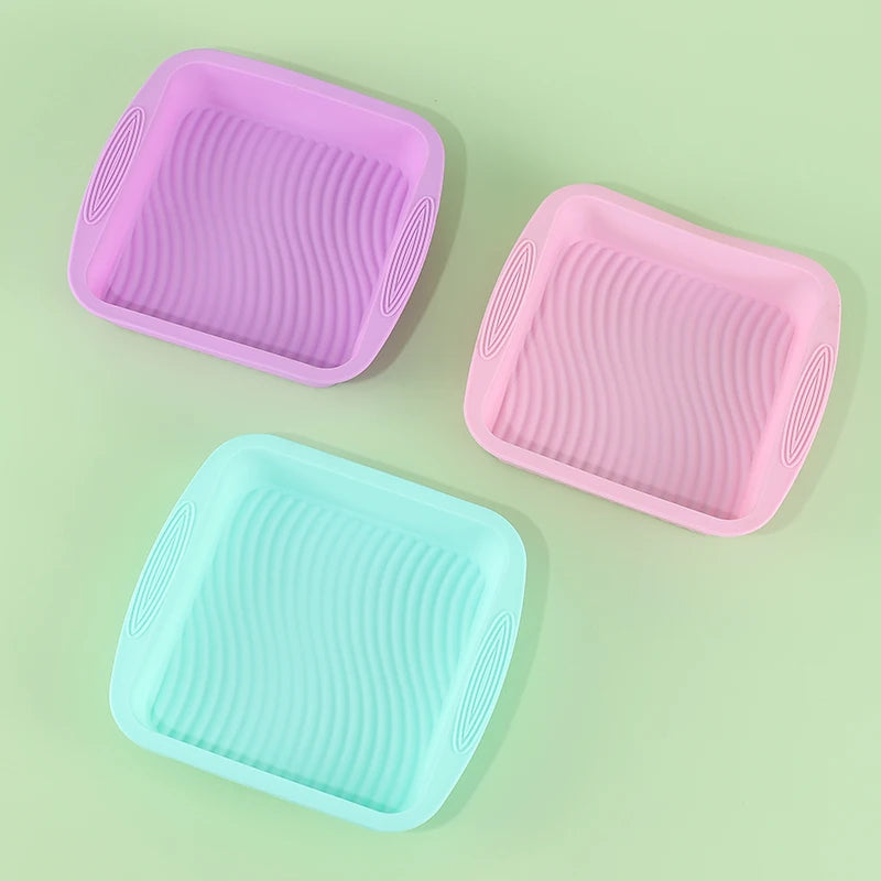 Moule forme Carré grand gâteau en silicone