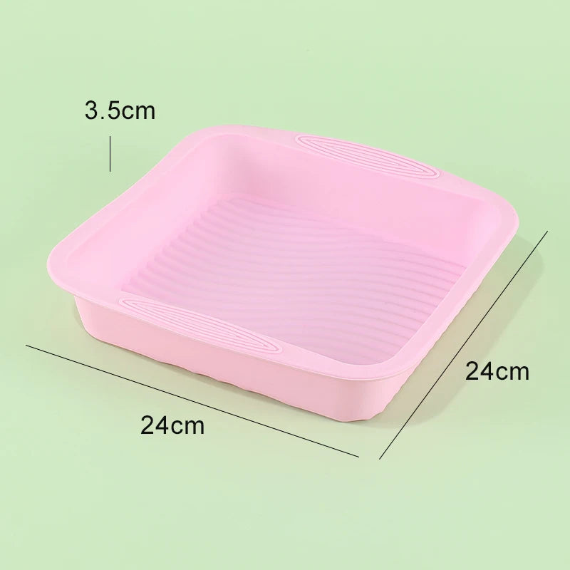 Moule forme Carré grand gâteau en silicone