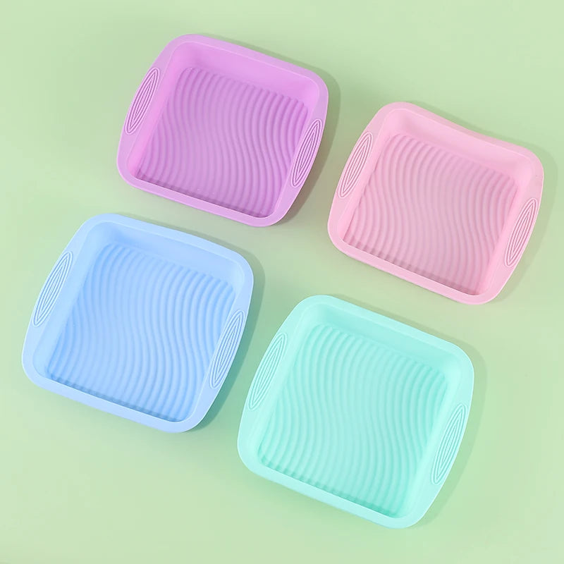 Moule forme Carré grand gâteau en silicone