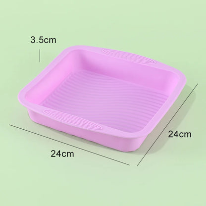 Moule forme Carré grand gâteau en silicone