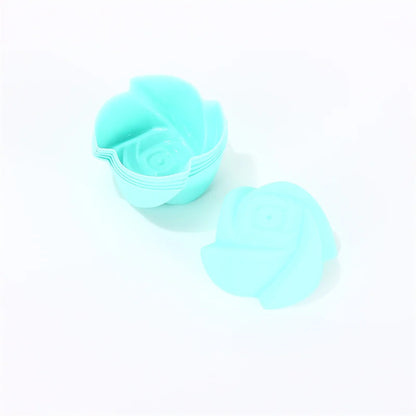 Lot 6 Moules de cupcake Fleurs en silicone