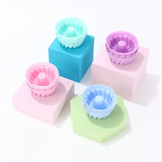 Lot 6 Moules de cupcake Spirale en silicone