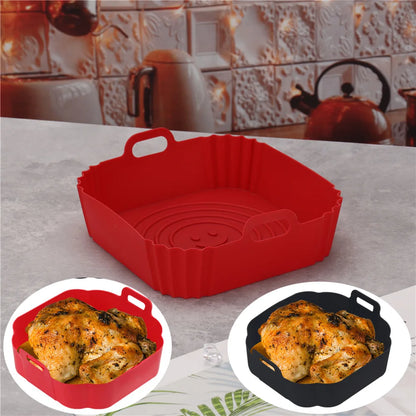 Panier Carré en silicone pour Air fryer